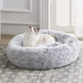 Non-slip Donut Bed Washable Long FauxFur Pet Bed